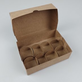 Caixa Kraft para 8 doces 4,0x14,5 – unidade – CTBOX