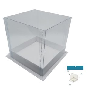 Caixa Mini bolo Média 10x10x10 – unidade – CAC