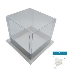 Caixa Mini bolo Pequena 8,5x8,5x8,5 – unidade – CAC