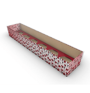 Caixa P/ 6 Doces - Coração Balão - Unidade