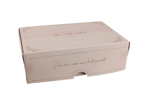 Caixa para 6 doces - Amor Eterno