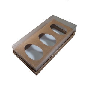 Caixa para Ovo de Colher Triplo 100g Dupla face – 10 unidades