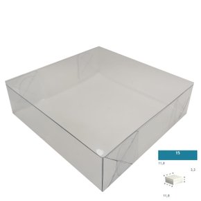 Caixa PVC Ref.15 quadrada 11,8X11,8X3,3 – unidade – CAC