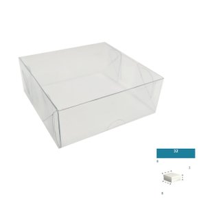 Caixa PVC Ref.32 quadrada 8X8X3 – unidade – CAC