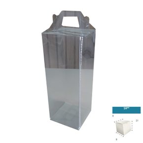 Caixa PVC Ref.59 quadrada 8X8X21 – unidade – CAC