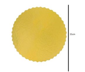 Cake Board Ouro Redondo 35cm