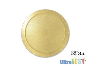 Cake Board para bolo Redondo 21cm Ouro - Ultrafest