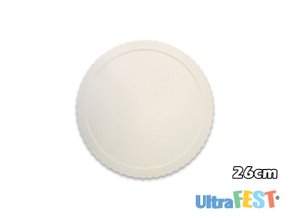 Cake Board para bolo Redondo 26cm Branca - Ultrafest