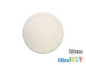 Cake Board para bolo Redondo 28cm Branca - Ultrafest