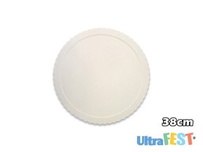 Cake Board para bolo Redondo 38cm Branca - Ultrafest