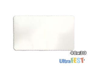 Cake Board para bolo retangular 40x30 Branco - Ultrafest 