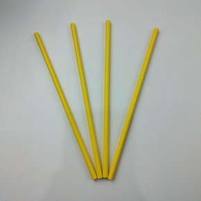 Canudo descartável de papel – Amarelo - 6mm – Make+