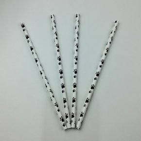 Canudo descartável de papel - Patinhas   - 6mm – Make+