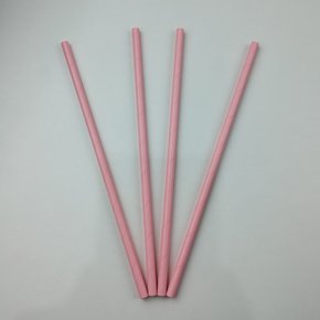 Canudo descartável de papel – Rosa - 6mm – Make+