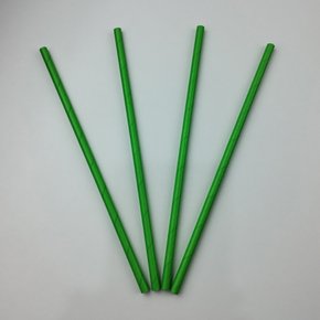 Canudo descartável de papel – Verde - 6mm – Make+