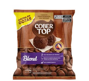 Cobertura sabor chocolate Cobertop Bel Blend em gotas – 1,01kg