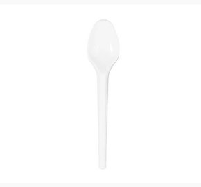 Colher Sobremesa Branca com 50 un. - Strawplast