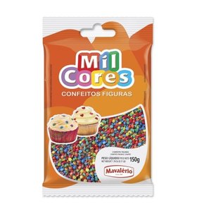 Confeito Figuras Mini Confetes 120g Mil cores – Mavalério 