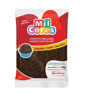 Confeito Miçanga Brigadeiro 500g Mil cores – Mavalério 