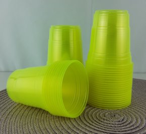 Copo 180ml Neon Amarelo - Bello Festas 