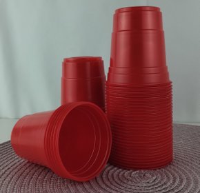 Copo 180ml Vermelho - Bello Festas 