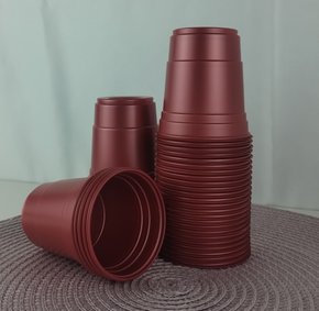 Copo 180ml Vermelho Perolado - Bello Festas 