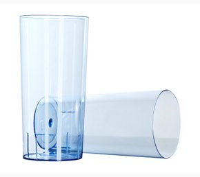 Copo 340ml Azul Neon com 10 un. – Strawplast 