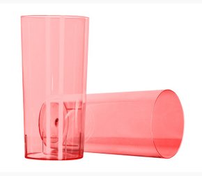 Copo 340ml Vermelho Neon com 10 un. – Strawplast 