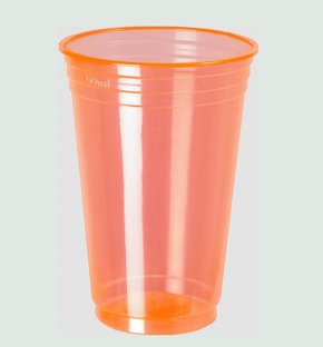 Copo Balada Neon Laranja 300ml – PPT-330 – Copobras 