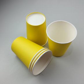 Copo de papel descartável – Amarelo Neon C/8 – 250ml – Make+