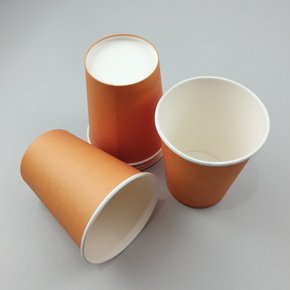 Copo de papel descartável – Laranja Neon C/8 – 250ml – Make+