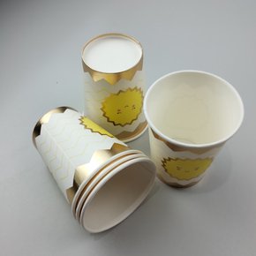 Copo de papel descartável – Solzinho C/8 – 250ml – Make+