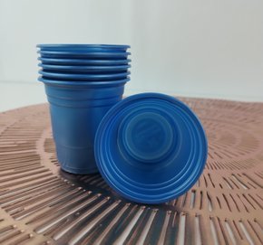 Copo Descartável 60ml C/ 20 Un – Azul Perolado – Bello Festas  