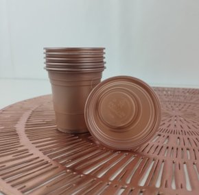 Copo Descartável 60ml C/ 20 Un – Rose Gold – Bello Festas  
