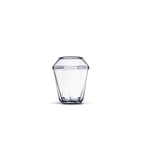 Copo Diamantico com Tampa 20ml transparente (Cristal) com 10 un. – Plastilânia 