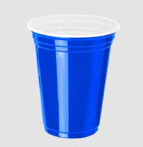 Copo Festa Estilo Americano Azul e Branco 400ml – CF-400 – Copobras