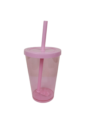 Copo Happy 350ml Rosa Bebê - Neoplas