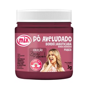Corante em pó aveludado 3g Bordô Jabuticaba – Mix