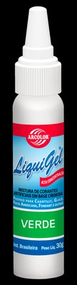 Corante Gel Liquigel 25g Hidrossolúvel Verde Arcolor 