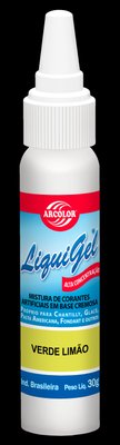 Corante Gel Liquigel 25g Hidrossolúvel Verde Limão Arcolor 