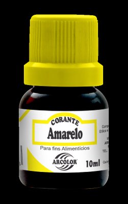 Corante líquido Amarelo Hidrossolúvel 10ml Arcolor 