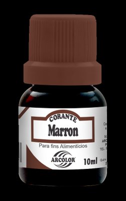 Corante líquido Marrom Hidrossolúvel 10ml Arcolor
