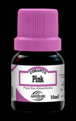 Corante líquido Pink Hidrossolúvel 10ml Arcolor 