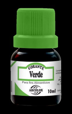 Corante líquido Verde Hidrossolúvel 10ml Arcolor 