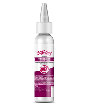 Corante Soft Gel Vinho Bordô 25g – Mix