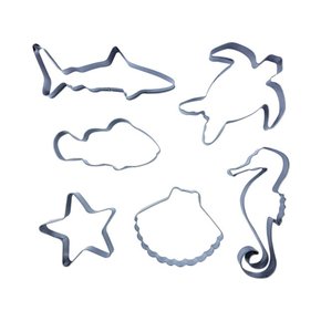 Cortador Fundo do mar 6pçs Inox 