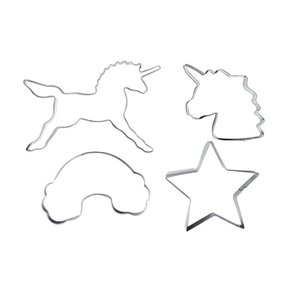 Cortador Kit Unicórnio 4pçs Inox 