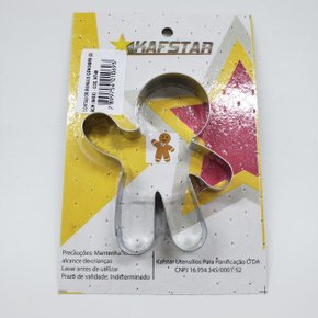 Cortador Boneco Gengibre 2 com 8cm - Kafstar