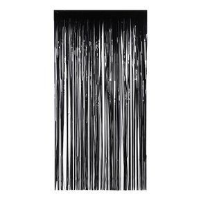 Cortina Decorativa Festa 1x2m Preta – Make +