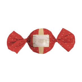 Embalagem para Trufas e Bombons Petit Poá Vermelho e Ouro 100un – 14,5x15,5 – Cromus